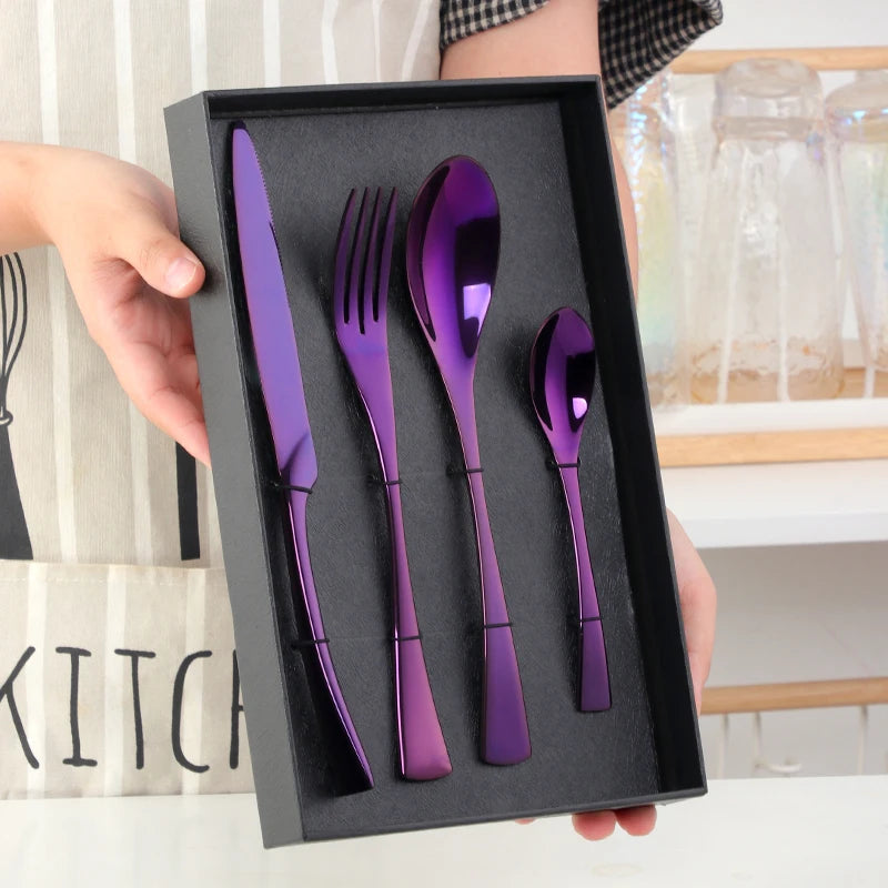 Obsidian Stainless Steel Flatware Set