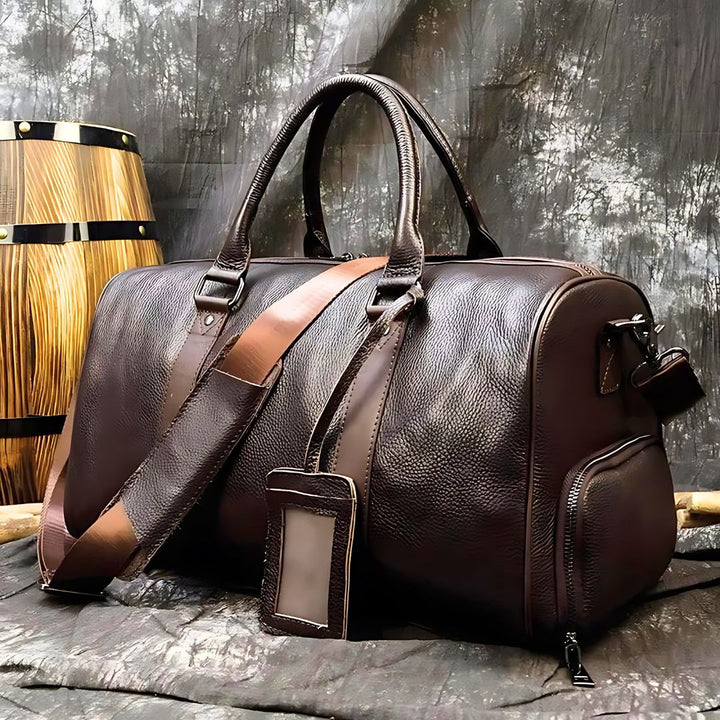 The Weekender Genuine Leather Duffle Bag