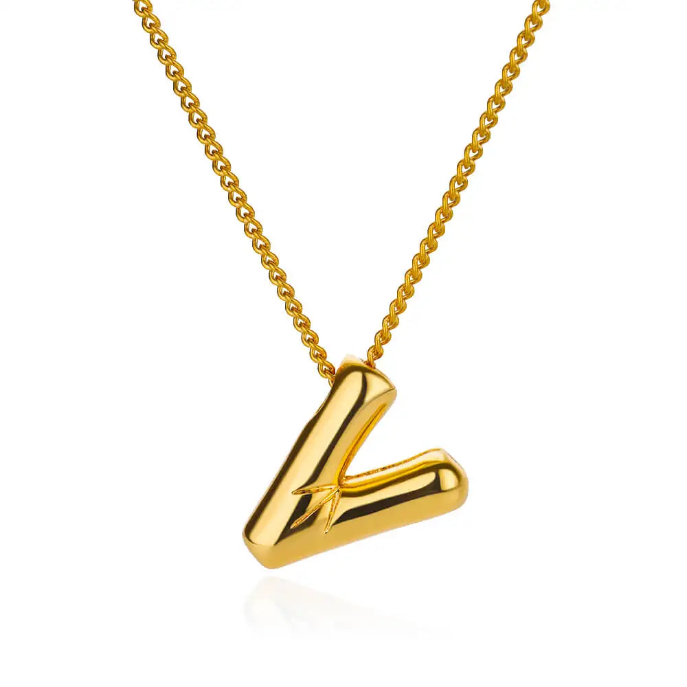 Charm Alphabetica Stainless Steel Necklace