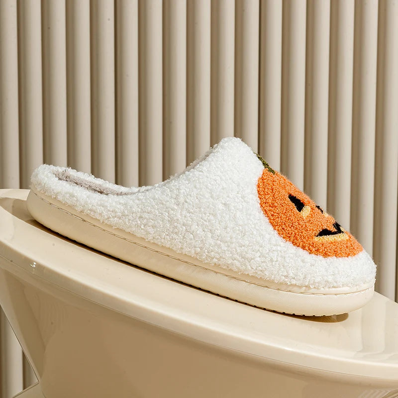 Pumpkin Plush Slippers