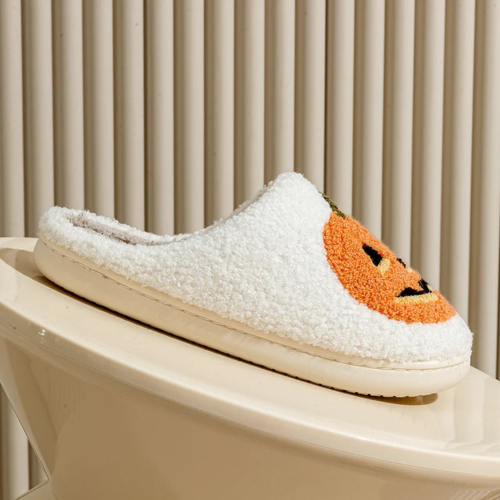 Pumpkin Plush Slippers