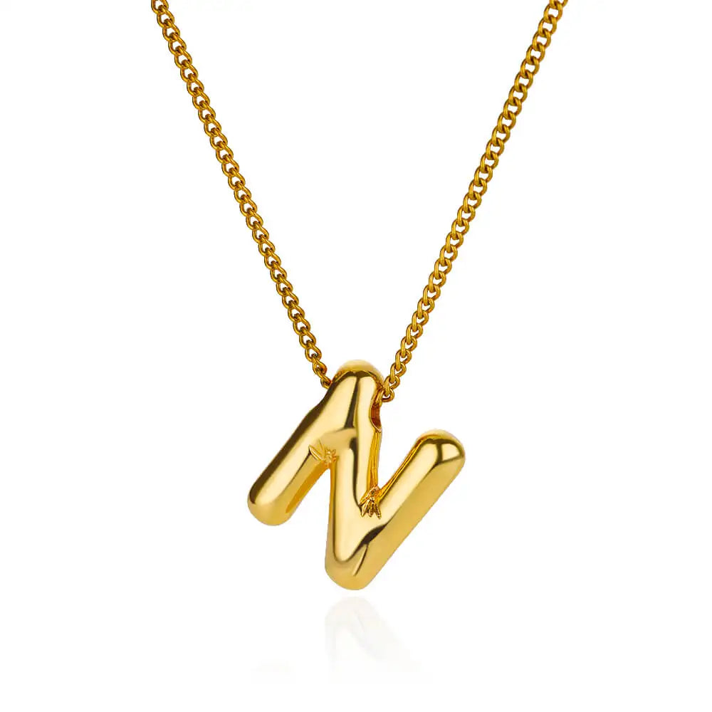 Charm Alphabetica Stainless Steel Necklace