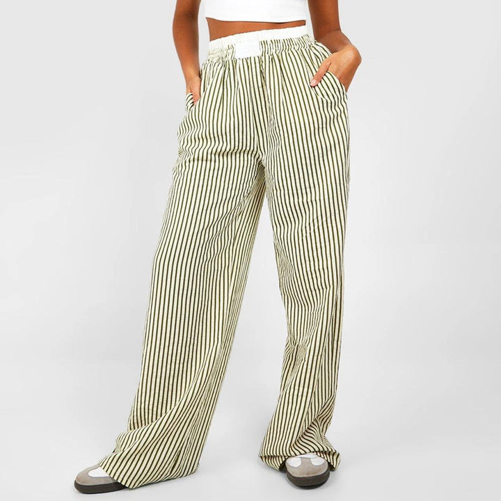 Striped lounge pants