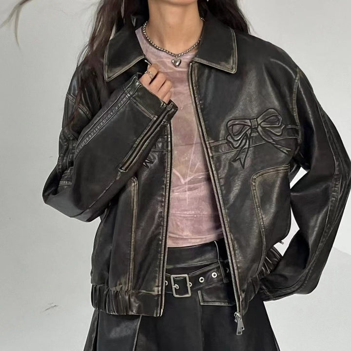 Bad & Bowed Leather Jacket