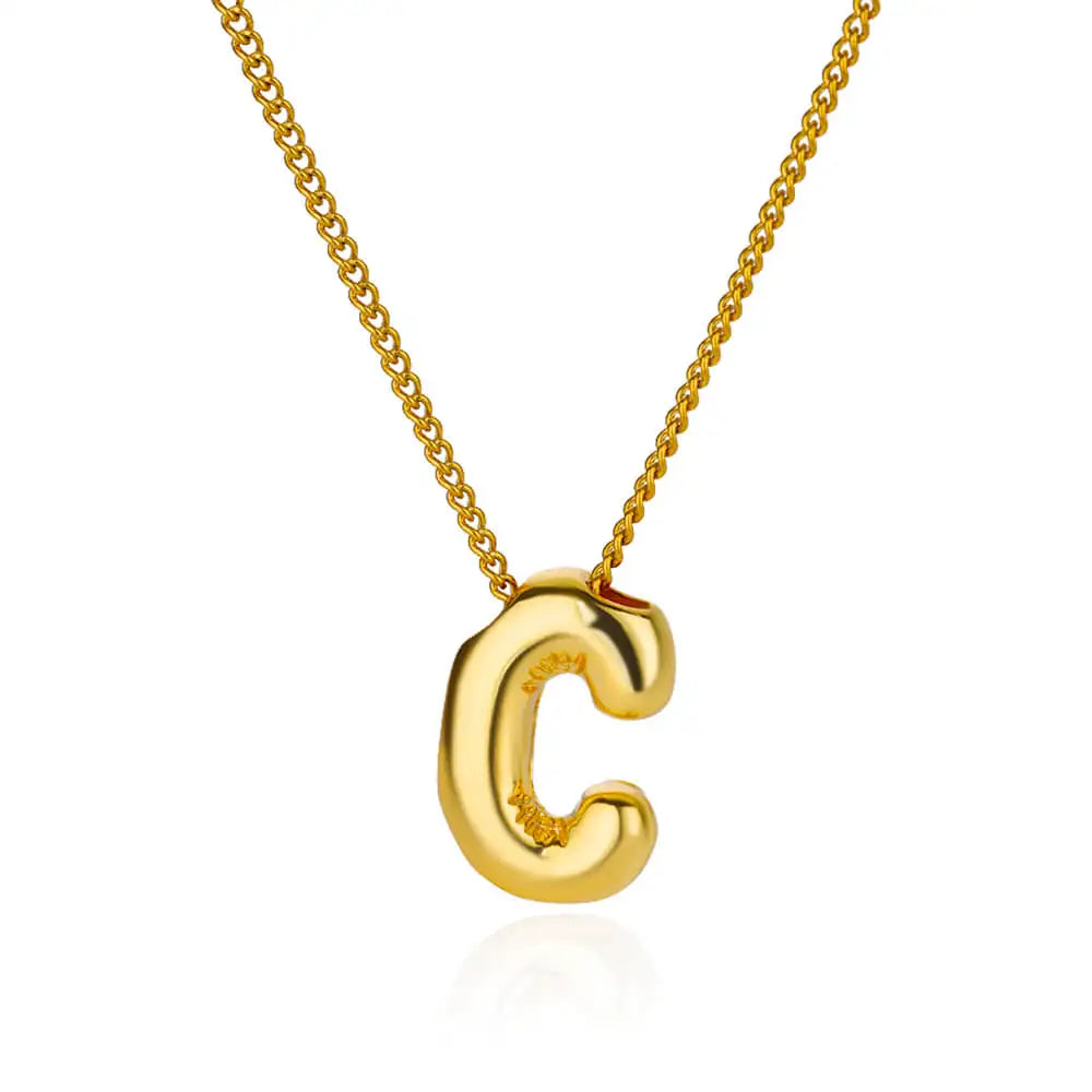 Charm Alphabetica Stainless Steel Necklace