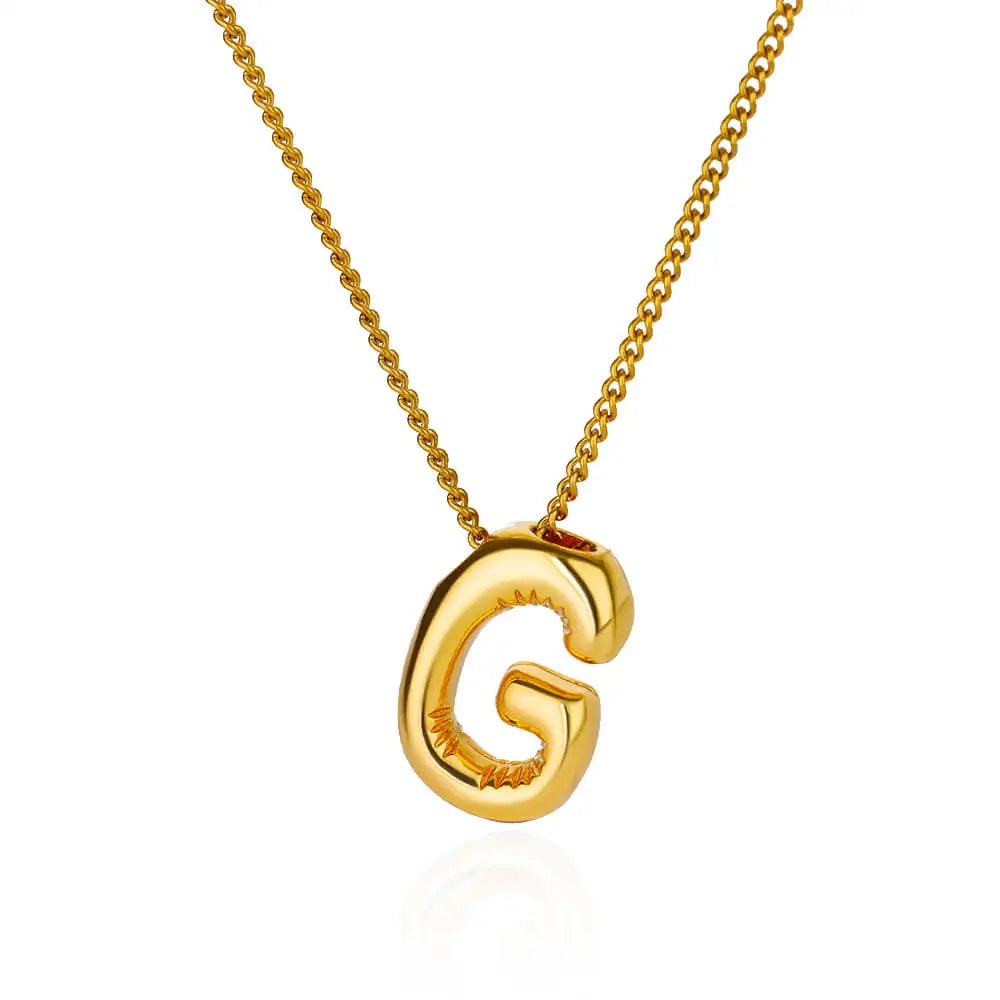 Charm Alphabetica Stainless Steel Necklace