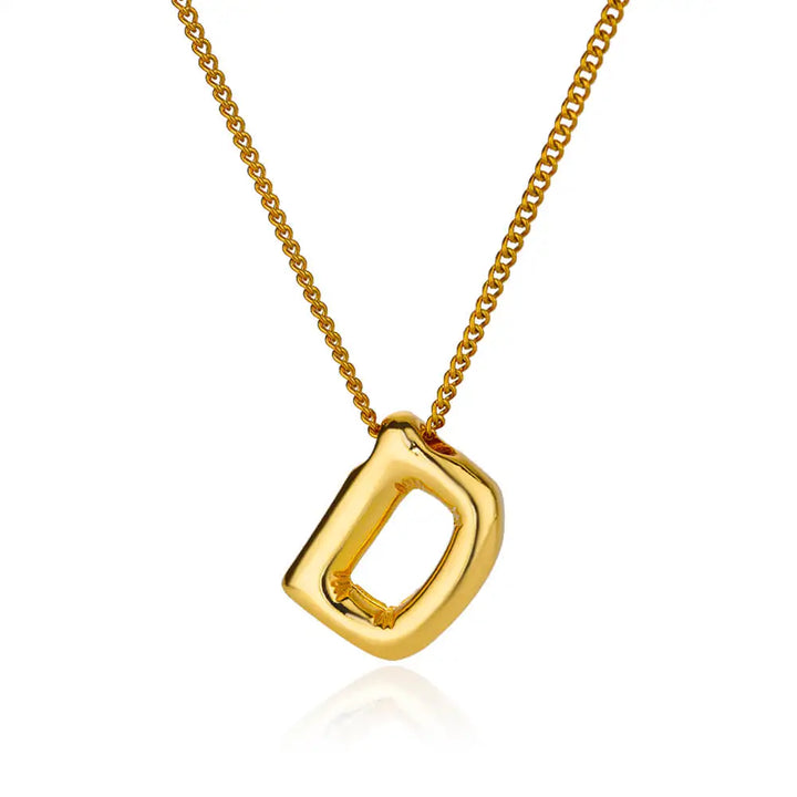 Charm Alphabetica Stainless Steel Necklace