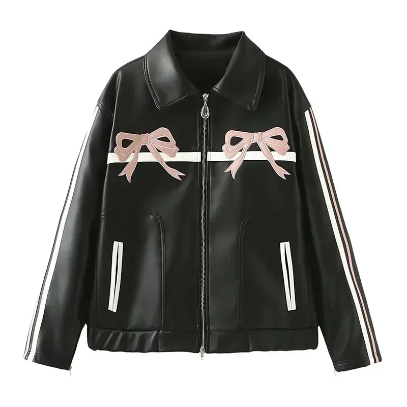 Bad & Bowed Leather Jacket