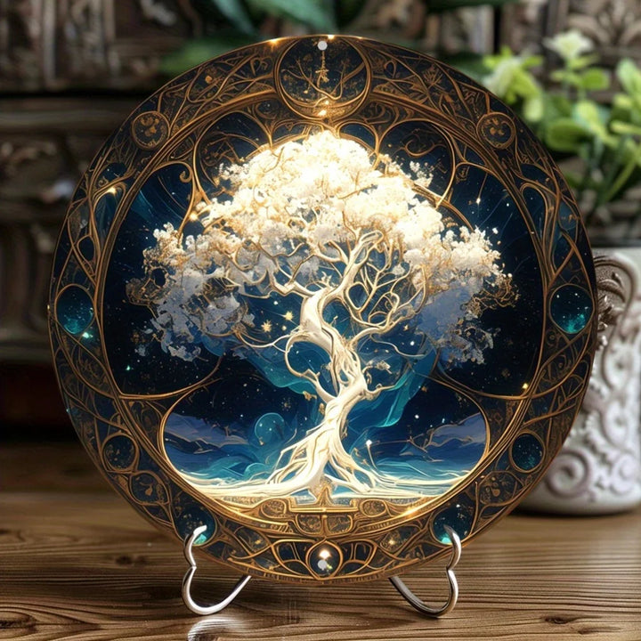 Celestial Tree of Life Decorative Plate