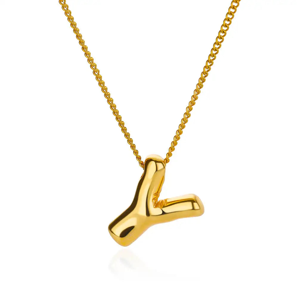 Charm Alphabetica Stainless Steel Necklace