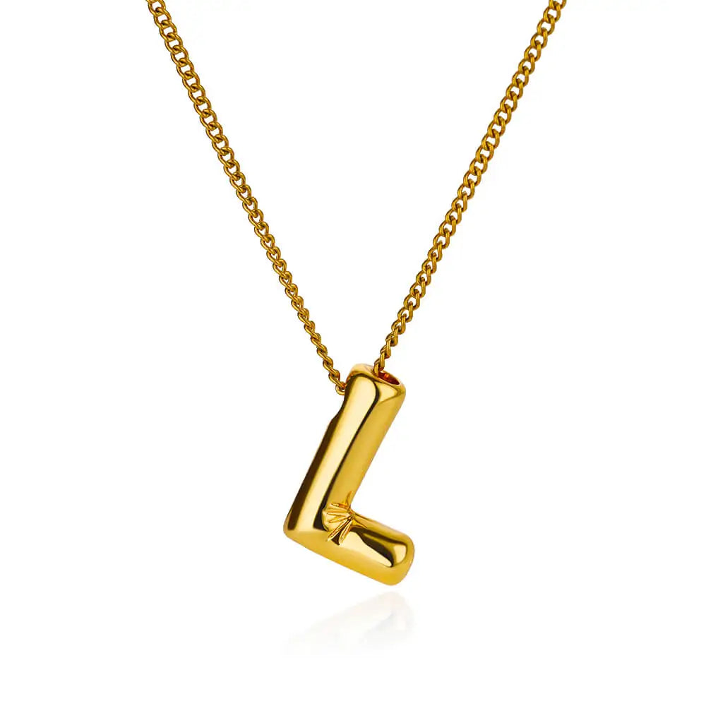 Charm Alphabetica Stainless Steel Necklace