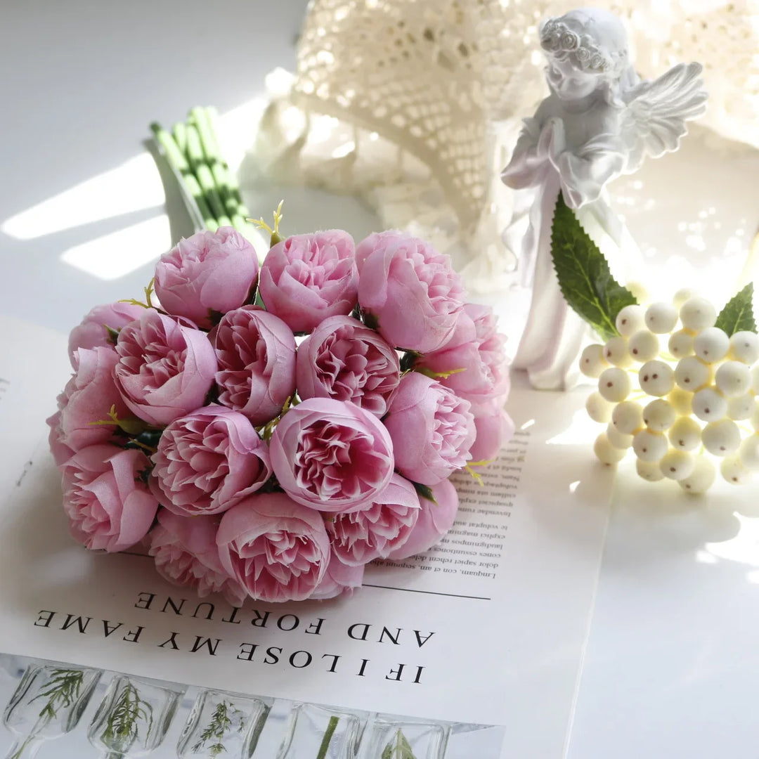 Blush Silk Peony Bouquet