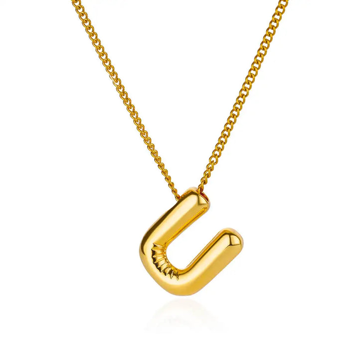 Charm Alphabetica Stainless Steel Necklace