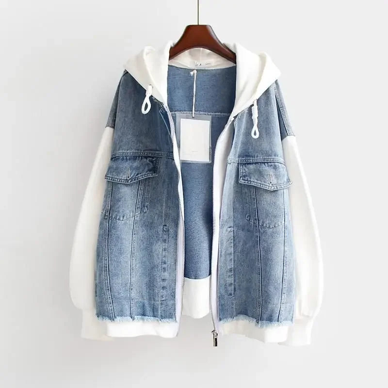 Denim Fusion Hoodie