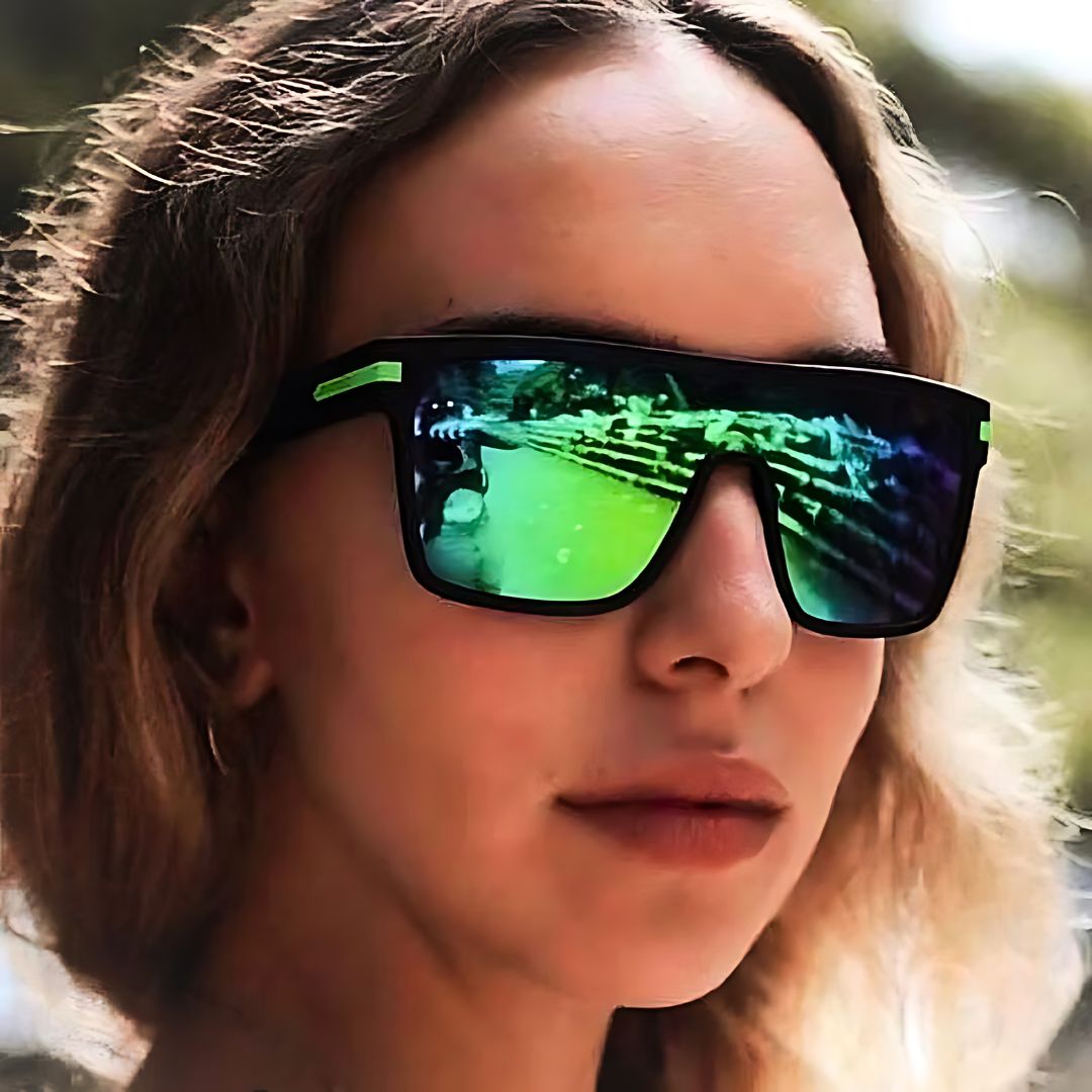 TR90 Unisex Polarized Mirror Sunglasses