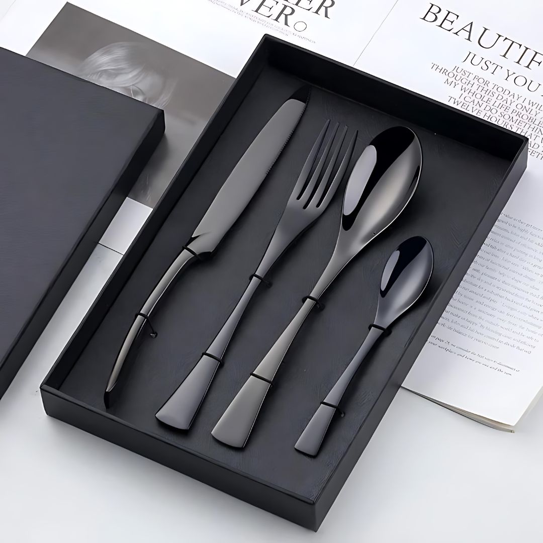 Obsidian Stainless Steel Flatware Set