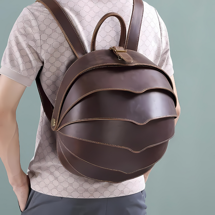 Leather Armor Backpack