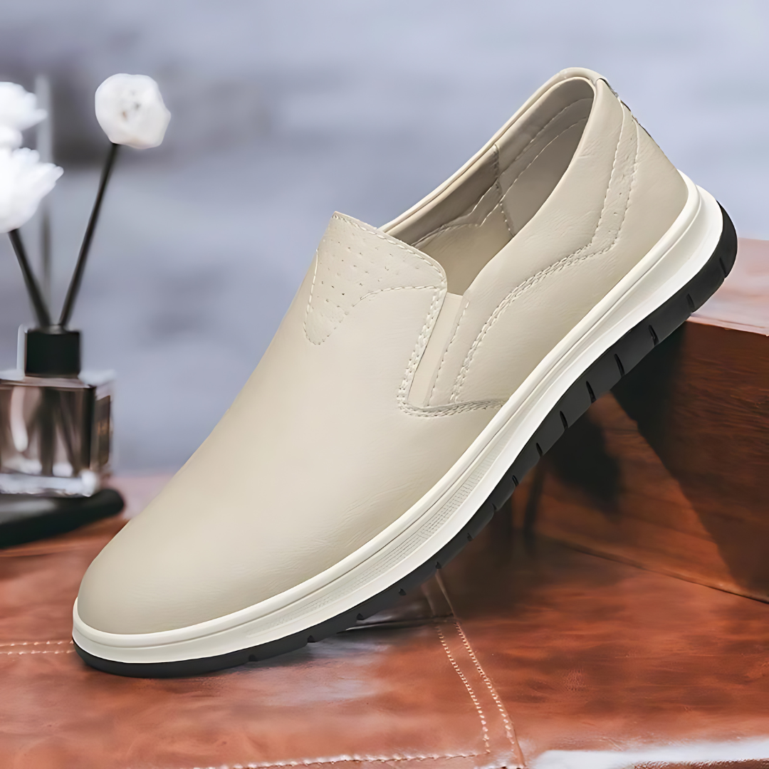 Urban Settler Genuine Leather Slip on Sneakers